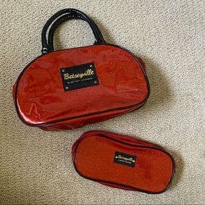 Super cute Betty Johnson red sparkly purse